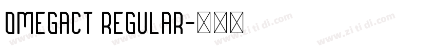 OMEGACT Regular字体转换
